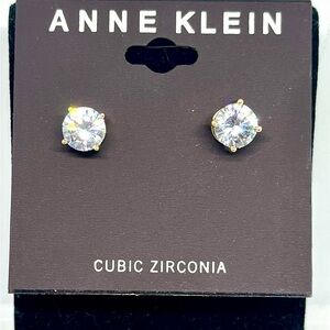 Anne Klein Cubic Zirconia Stud Earrings NWT